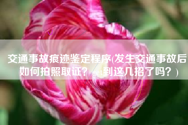 交通事故痕迹鉴定程序(发生交通事故后，如何拍照取证？get到这几招了吗？)