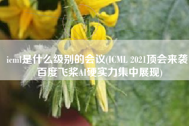 icml是什么级别的会议(ICML 2021顶会来袭，百度飞桨AI硬实力集中展现)