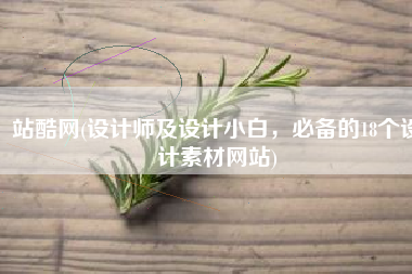 站酷网(设计师及设计小白，必备的18个设计素材网站)