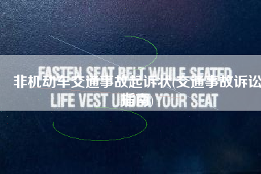 非机动车交通事故起诉状(交通事故诉讼指南)