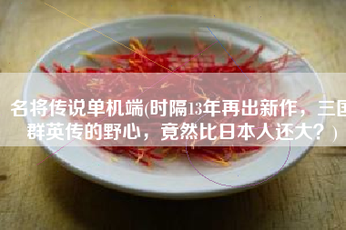 名将传说单机端(时隔13年再出新作，三国群英传的野心，竟然比日本人还大？)