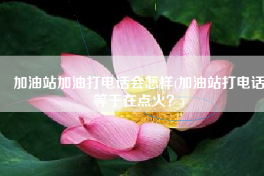 加油站加油打电话会怎样(加油站打电话等于在点火？)