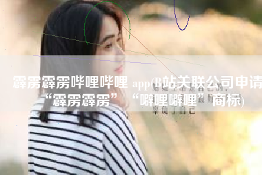 霹雳霹雳哔哩哔哩 app(B站关联公司申请“霹雳霹雳”“噼哩噼哩”商标)