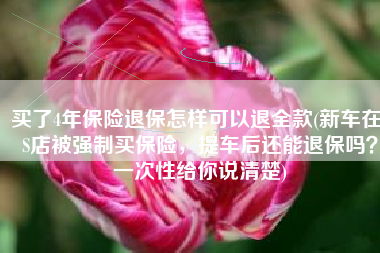 买了4年保险退保怎样可以退全款(新车在4S店被强制买保险，提车后还能退保吗？一次性给你说清楚)