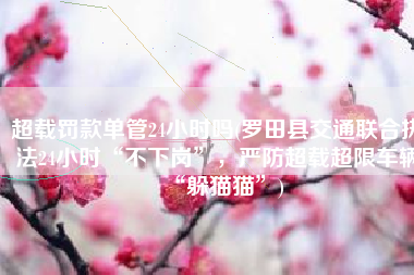 超载罚款单管24小时吗(罗田县交通联合执法24小时“不下岗”，严防超载超限车辆“躲猫猫”)