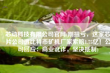 芯动科技有限公司官网(刚扭亏，这家芯片公司遭比特币矿机厂家索赔1.75亿！公司回应：商业讹诈，坚决抵制)