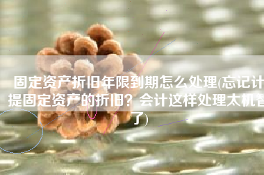 固定资产折旧年限到期怎么处理(忘记计提固定资产的折旧？会计这样处理太机智了)