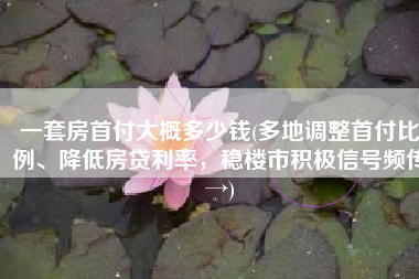 一套房首付大概多少钱(多地调整首付比例、降低房贷利率，稳楼市积极信号频传→)