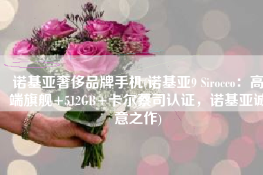 诺基亚奢侈品牌手机(诺基亚9 Sirocco：高端旗舰+512GB+卡尔蔡司认证，诺基亚诚意之作)