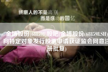 金博股份(688598)股吧(金博股份(688598.SH)向特定对象发行股票申请获证监会同意注册批复)