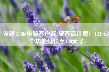 铁路12306电脑客户端(旅客请注意！12306这个功能延长至180天了)