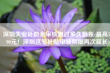 深圳失业补助金审核通过多久到账(最高5690元！深圳这笔补贴申领期限再次延长)