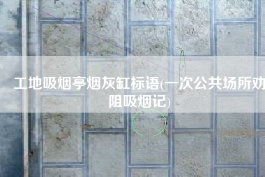 工地吸烟亭烟灰缸标语(一次公共场所劝阻吸烟记)