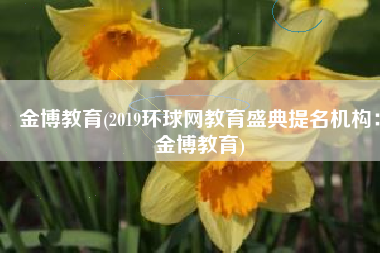 金博教育(2019环球网教育盛典提名机构：金博教育)