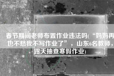 春节期间老师布置作业违法吗(“妈妈再也不愁我不写作业了”，山东6名教师，露天抽查寒假作业)