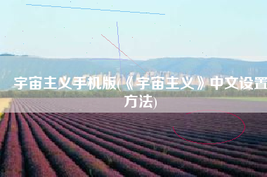 宇宙主义手机版(《宇宙主义》中文设置方法)