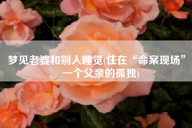 梦见老婆和别人睡觉(住在“命案现场”：一个父亲的孤独)