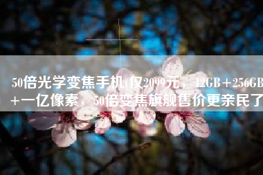 50倍光学变焦手机(仅2099元，12GB+256GB+一亿像素，50倍变焦旗舰售价更亲民了)