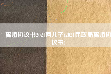 离婚协议书2021两儿子(2021民政局离婚协议书)