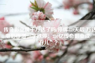 传奇影业属于万达了吗(停牌489天后 万达电影惨遭一字跌停：230亿传奇影业成“弃儿”？)