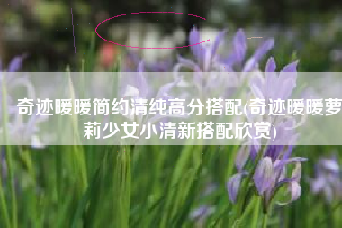 奇迹暖暖简约清纯高分搭配(奇迹暖暖萝莉少女小清新搭配欣赏)