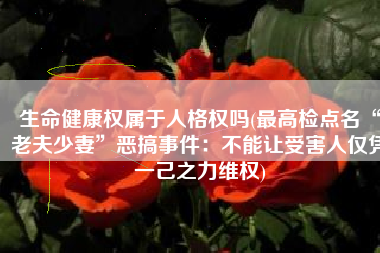 生命健康权属于人格权吗(最高检点名“老夫少妻”恶搞事件：不能让受害人仅凭一己之力维权)