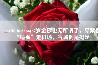 charlie luciano(37岁金莎也无所谓了，穿紫色“睡裤”走机场，气场倒是挺足)