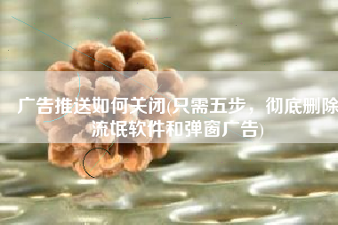 广告推送如何关闭(只需五步，彻底删除流氓软件和弹窗广告)