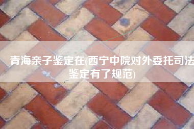 青海亲子鉴定在(西宁中院对外委托司法鉴定有了规范)