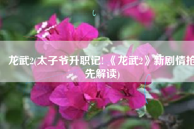 龙武2(太子爷升职记! 《龙武2》新剧情抢先解读)