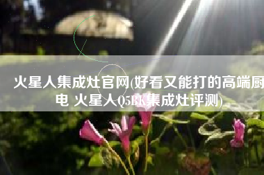 火星人集成灶官网(好看又能打的高端厨电 火星人Q5BK集成灶评测)