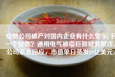 安然公司破产对国内企业有什么警示(下一个安然？通用电气被指巨额财务欺诈，公司紧急回应，市值单日蒸发89亿美元)