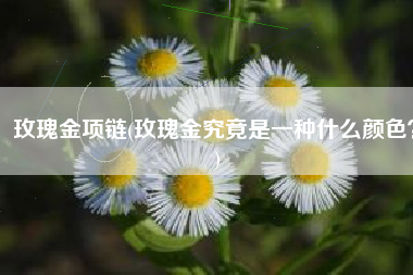 玫瑰金项链(玫瑰金究竟是一种什么颜色？)