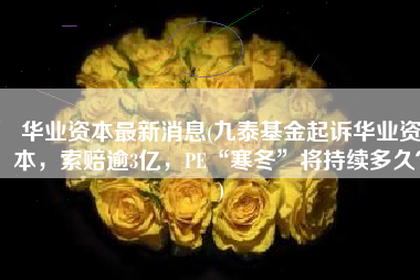 华业资本最新消息(九泰基金起诉华业资本，索赔逾3亿，PE“寒冬”将持续多久？)