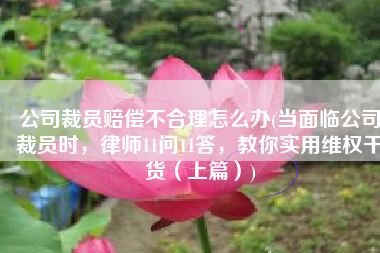 公司裁员赔偿不合理怎么办(当面临公司裁员时，律师11问11答，教你实用维权干货（上篇）)