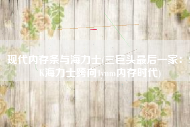 现代内存条与海力士(三巨头最后一家：SK海力士跨向1ynm内存时代)