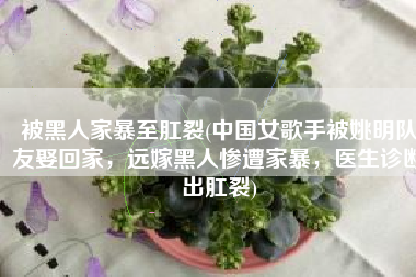 被黑人家暴至肛裂(中国女歌手被姚明队友娶回家，远嫁黑人惨遭家暴，医生诊断出肛裂)