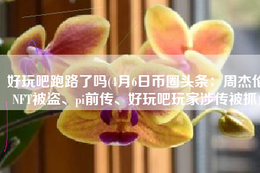 好玩吧跑路了吗(4月6日币圈头条：周杰伦NFT被盗、pi前传、好玩吧玩家涉传被抓)