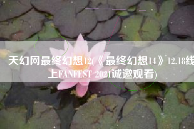 天幻网最终幻想12(《最终幻想14》12.18线上FANFEST 2021诚邀观看)