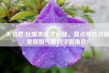 天羽君(妩媚黑丝大长腿，盘点那些动画里御姐气质的学姐角色)