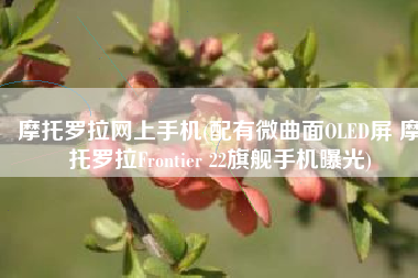 摩托罗拉网上手机(配有微曲面OLED屏 摩托罗拉Frontier 22旗舰手机曝光)