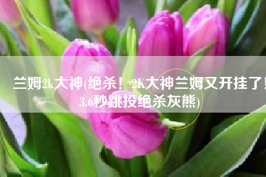 兰姆2k大神(绝杀！2K大神兰姆又开挂了！3.6秒跳投绝杀灰熊)