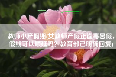 教师小产假期(女教师产假正逢寒暑假，假期可以顺延吗？教育部已明确回复)
