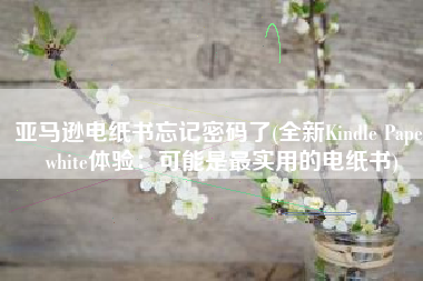 亚马逊电纸书忘记密码了(全新Kindle Paperwhite体验：可能是最实用的电纸书)