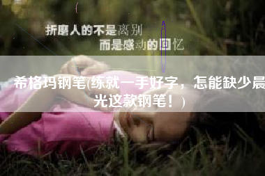 希格玛钢笔(练就一手好字，怎能缺少晨光这款钢笔！)