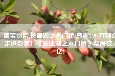 淘宝影院,长津湖之水门桥(感谢7596万观众走进影院！《长津湖之水门桥》票房破38亿)
