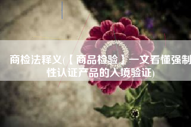 商检法释义(【商品检验】一文看懂强制性认证产品的入境验证)