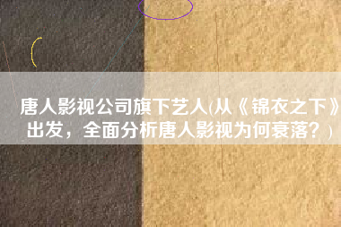 唐人影视公司旗下艺人(从《锦衣之下》出发，全面分析唐人影视为何衰落？)