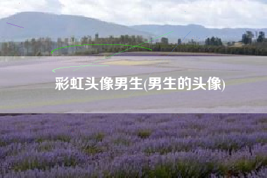 彩虹头像男生(男生的头像)