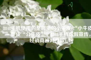 8848手机使用的是哪里的小牛皮(“小牛皮”变成“公牛皮”，8848手机虚假宣传，经销商被判退款)